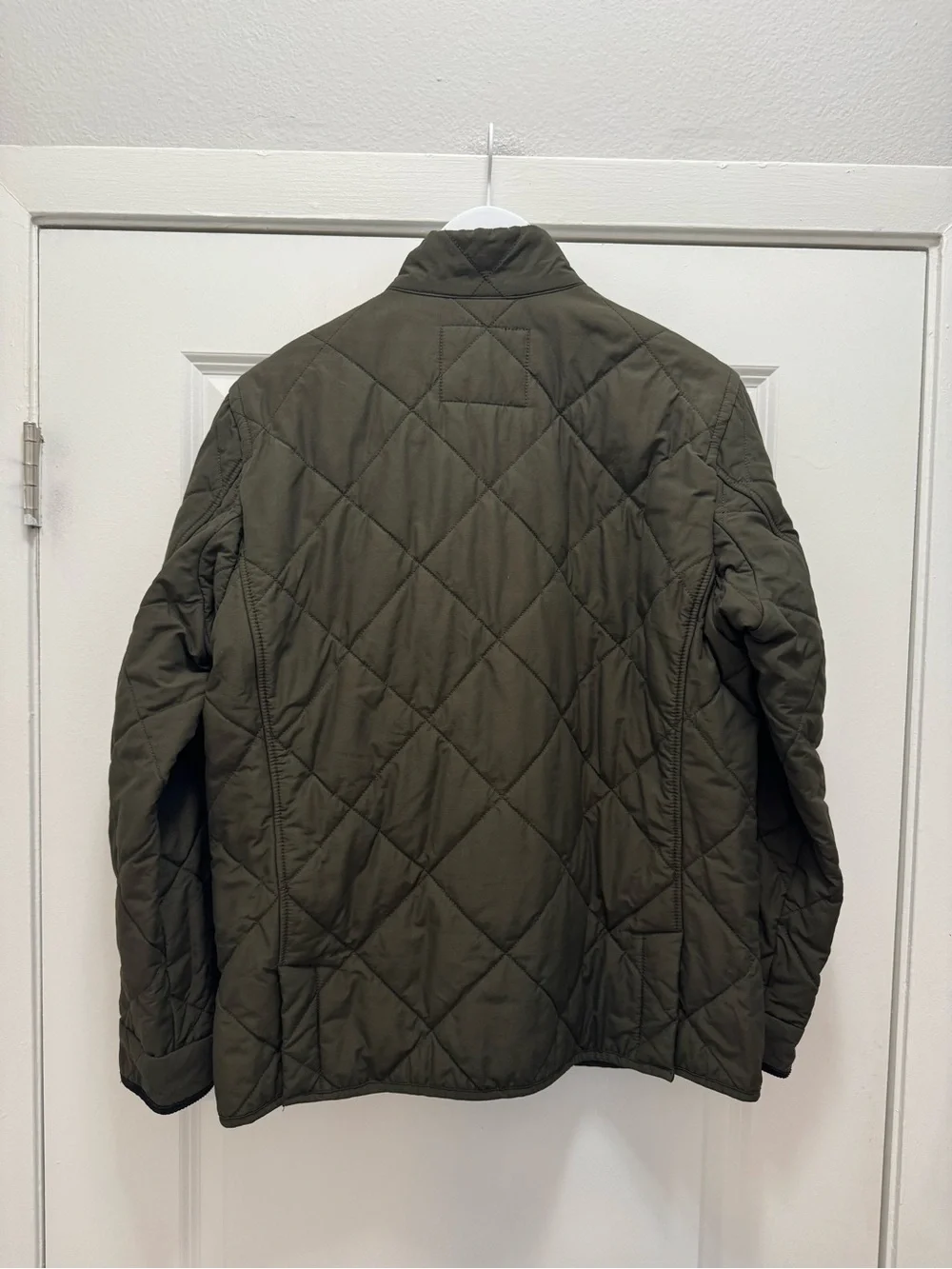J.Crew Sussex Quilted Jacket Green Olive Field Primaloft Corduroy